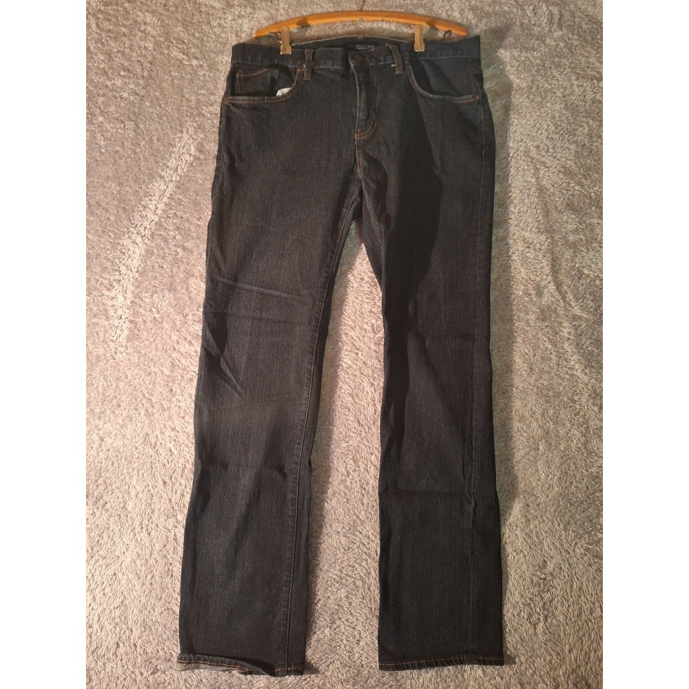 Aeropostale Slim Straight Jeans Mens 34x34 Dark Wash Casual Denim Pants Workwear